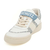 Tênis Logo Velcro Brilho Branco S 20672 0025 0023 Schutz